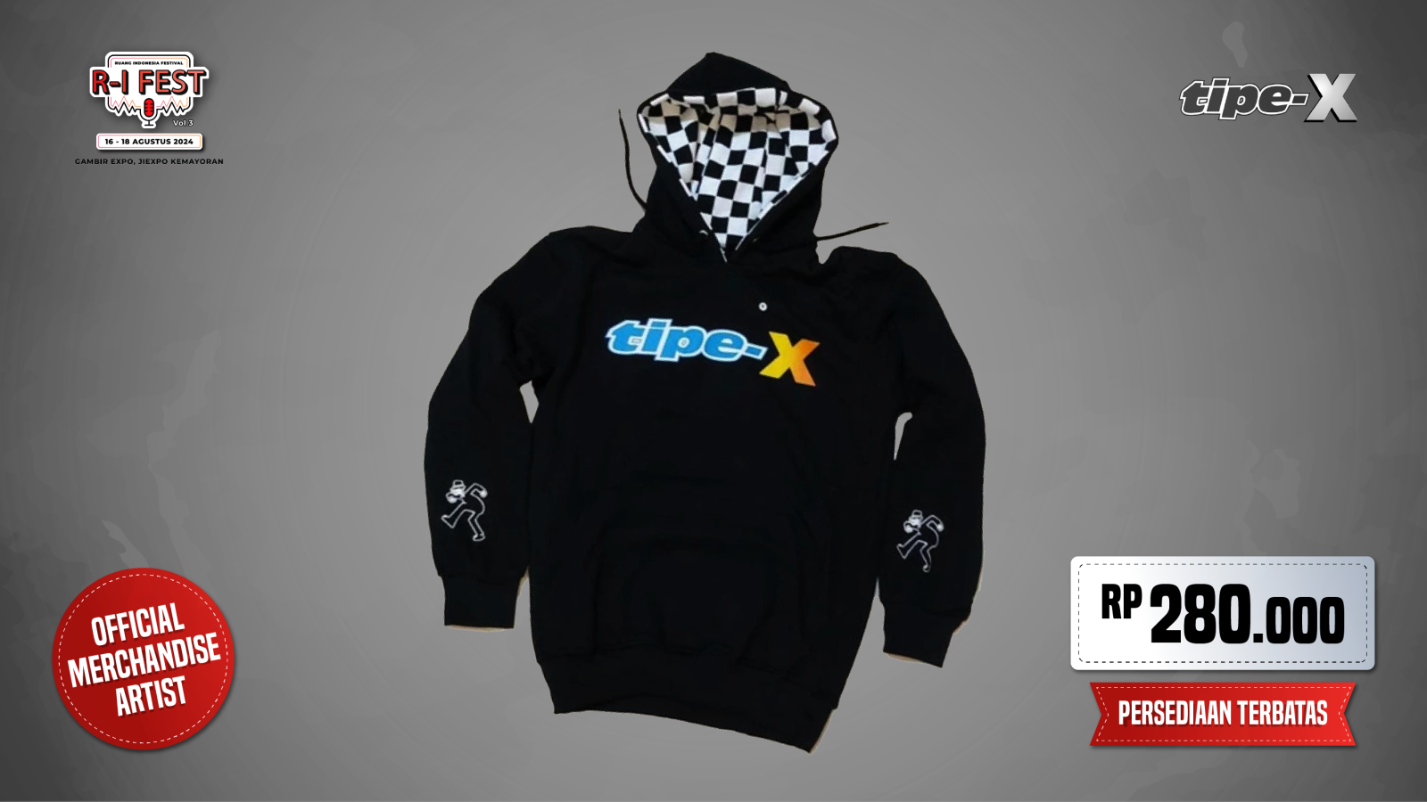 Hoodie Logo Tipe-X